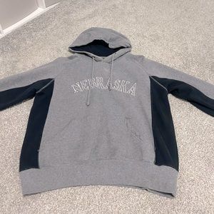 Nebraska gray hoodie